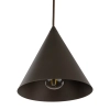 Zwieszana lampa salonowa CONO 10073 trójkątna brązowy