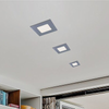 Wpust LAMPA sufitowa LOIS 5586 Rabalux łazienkowa OPRAWA kwadratowa LED 3W 4000K IP44 chrom