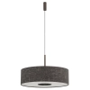 Regulowana lampa wisząca AMARELA 11660 z tkaniny brązowa