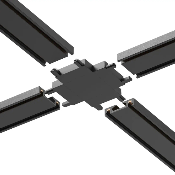 Łącznik do szyn magnetyczny typu + Slim Magnetic ML2221 czarny