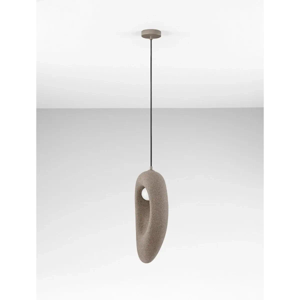 Lampa wisząca nad wyspę LONTIZA LE45338 z żywicy brązowa