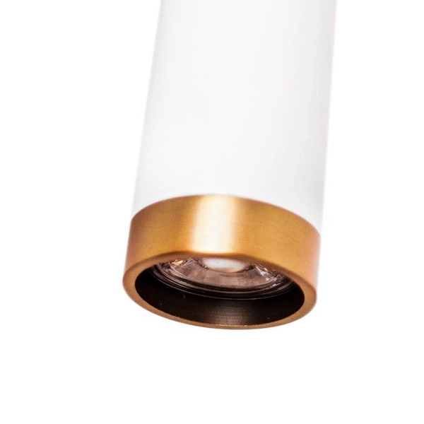 Ruchoma lampa ścienna Plus 4300450-5002 metalowa tuba do czytania biały