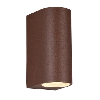 Elewacyjna lampa ścienna ORVIE DL224204260 góra-dół IP44 rdzawa