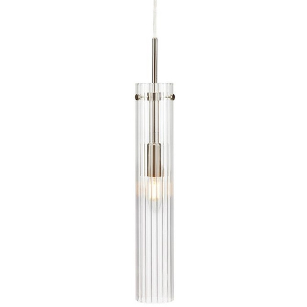 Loftowa LAMPA wisząca TUBO 108112 Markslojd szklana OPRAWA tuba zwis stal przezroczysty