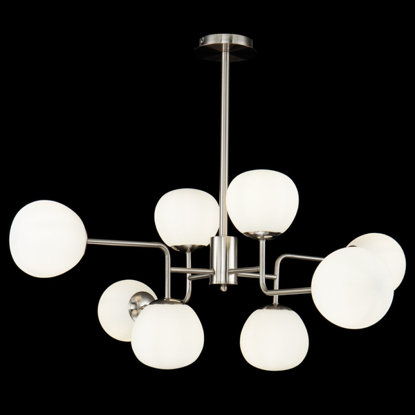 Sufitowa LAMPA plafoniera ERICH MOD221-PL-08-N Maytoni modernistyczna OPRAWA molekuły szklane kule nikiel