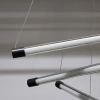 Geometryczna lampa wisząca 6-punktowy PALOS LED 57W 3000K AZ6778 aluminiowa czarna
