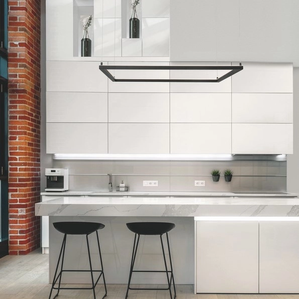 Minimalistyczna LAMPA wisząca JAEN LE41426 Luces Exclusivas metalowa OPRAWA ściemnialny ZWIS LED 50W 3000K kwadratowy czarny