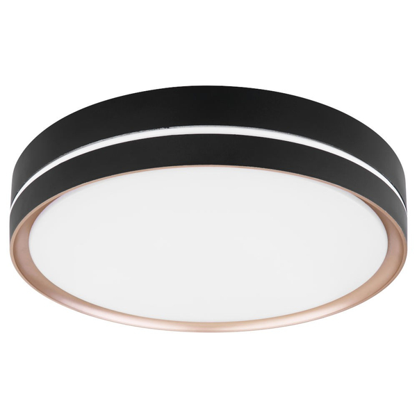 Nowoczesna LAMPA sufitowa MANNI 41759-24 Globo okrągły plafon LED 24W 2700K - 6500K z pilotem czarny