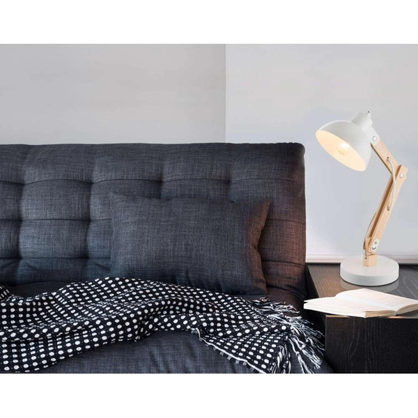 LAMPKA biurkowa TONGARIRO 21502 Globo nocna LAMPA stołowa biała