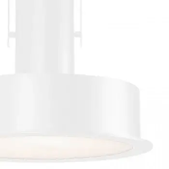 Metalowa wisząca lampa 1644-W tuba reflektor do salonu biały