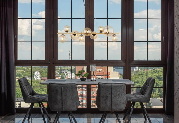 Wisząca lampa Riha 56135-9H LED 3,5W 3000K bańki czarne bursztynowe