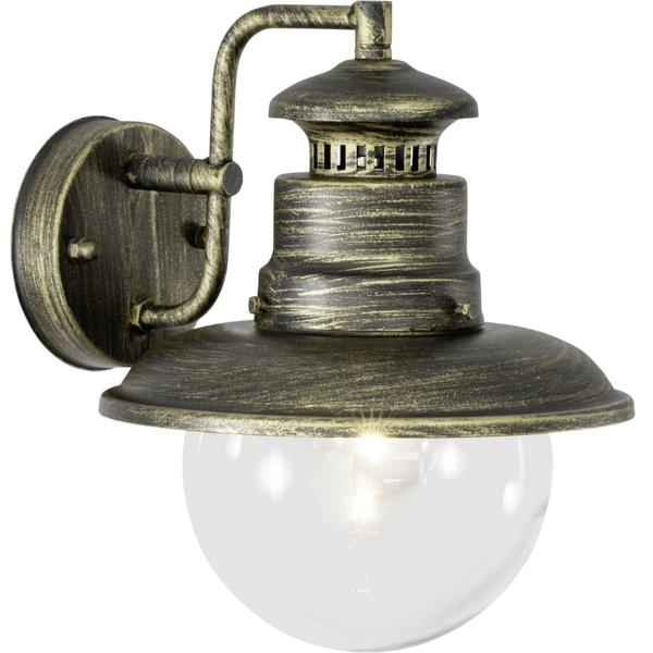 Elewacyjny kinkiet Artu 96128/86 rustykalny IP44 czarny złoty