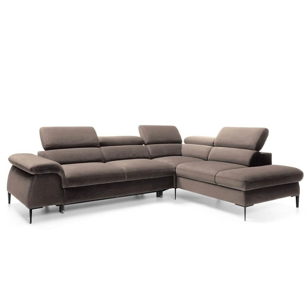 Narożna sofa z funkcja spania EDIE 5900168831315 L regulowana