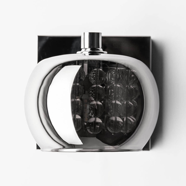 Szklany kinkiet z kryształkami CRYSTAL W0076-01A-B5FZ glamour chrom