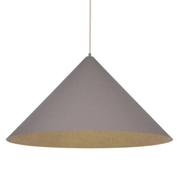 Stożkowa lampa wisząca VESUVIO 41058 metalowa szara złota