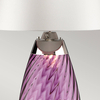 Lampa stołowa z abażurem Lena LENA-TL-L-PLUM-OWSS śliwkowa biała