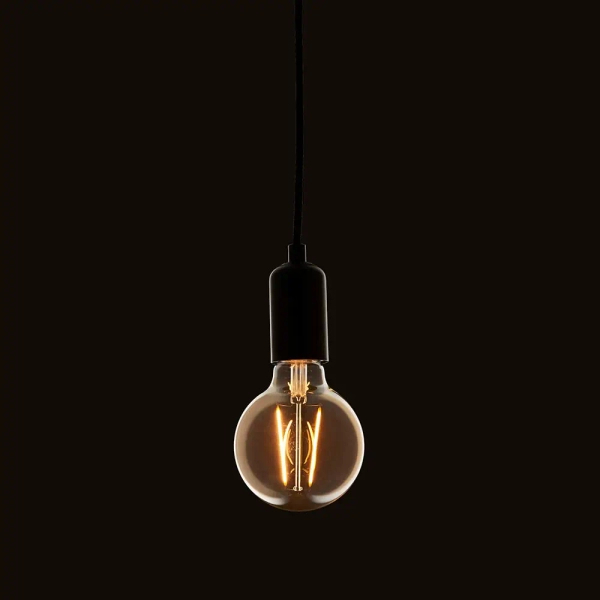 Kulista żarówka E27 77109 LED 2W 2200K szklana bursztynowa