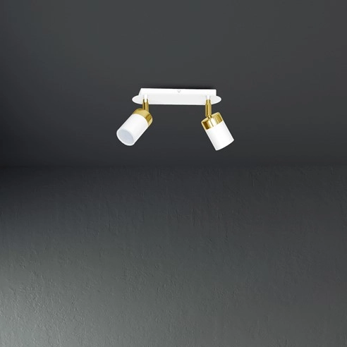 Reflektorowa LAMPA sufitowa JOKER MLP6129 Milagro metalowa OPRAWA plafon regulowane reflektorki białe złote