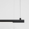 Wisząca LAMPA minimalistyczna BUGA LE41354 Luces Exclusivas metalowa OPRAWA zwis LED 20W 3000K listwa czarna