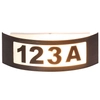Zewnętrzna LAMPA ścienna INNSBRUCK 8748 Rabalux półokrągła OPRAWA z numerem domu outdoor IP44 antyczne złoto