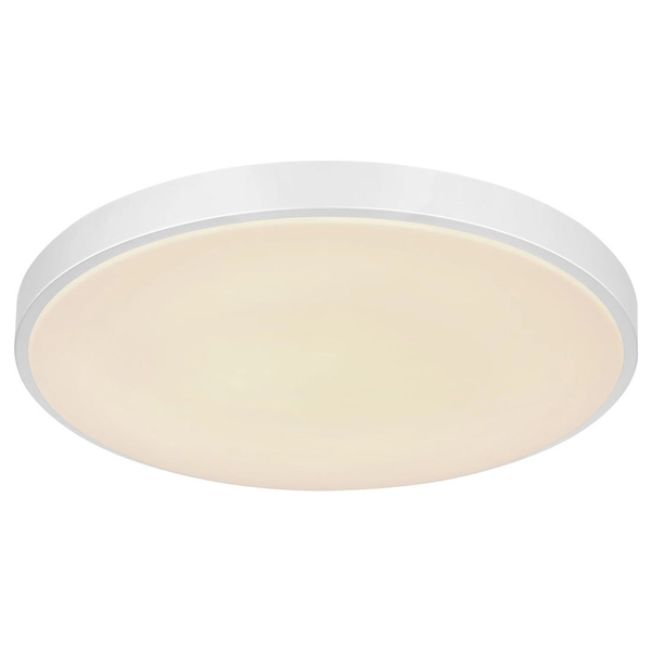 Minimalistyczna LAMPA sufitowa SONNY 41586-24 Globo okrągła LED 24W 2700K - 6000K do salonu srebrna
