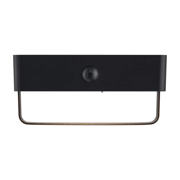 Lampa ścienna Saulio 2518251003 LED 4,45W 3000K z czujnikiem IP44 czarna
