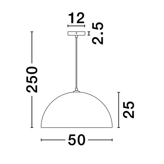 Wisząca lampa NAVIRTA LE45340 kopułowa nad wyspę do jadalni biała