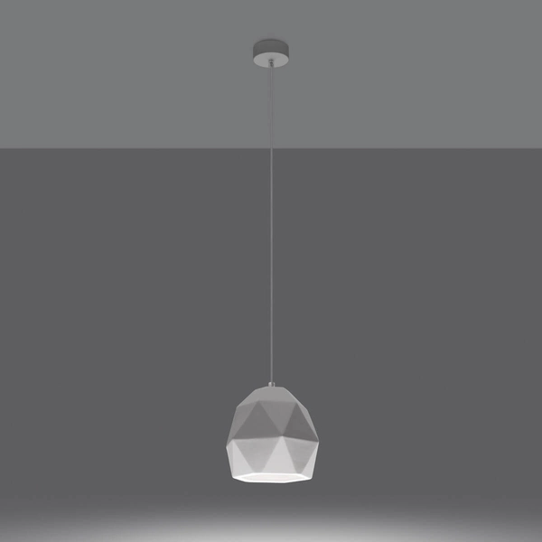 Wisząca lampa Mint SL.1251 geometryczna nad stół biała