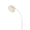Łukowa lampa podłogowa Daron 5239 do sypialni metalowa biała OUTLET