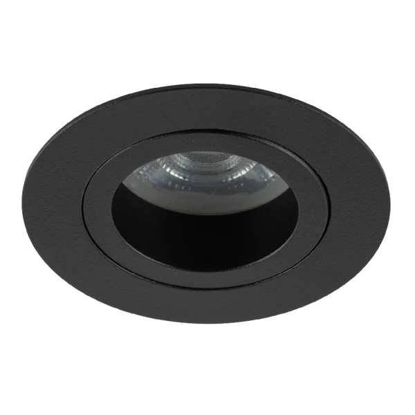 Oczko sufitowe lampa Aura 10571 okrągła regulowana czarny