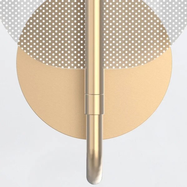 Ścienna lampa art. deco Floriana QN-FLORIANA-1W-NBR 9W 2918K mosiądz