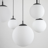 Lampa wisząca do kuchni Esme 4791 pająk kaskada balls czarna biała