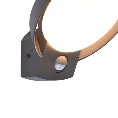 Elewacyjna lampa ścienna Polo LED 16W 3000K okrągła IP54 grafitowa