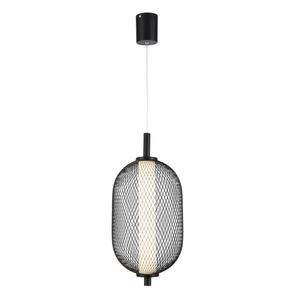 Industrialna lampa wisząca Puma 31-35349 LED 10W 3000K owalna czarny