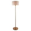 Podłogowa lampa do salonu Highclere 113461 z abażurem mosiądz antyczny