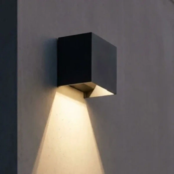 Grafitowa lampa ścienna GAMBINO do ogrodu AZ7092 1xLED 20W 3000K IP65
