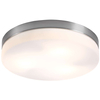 Plafon LAMPA sufitowa OPAL 48403 Globo okrągła OPRAWA nikiel biała