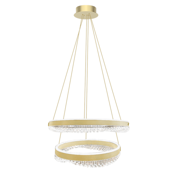 Pierścieniowa lampa wisząca glamour PRECIOSA ML1000 LED 85W 4000K złota