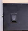 Sypialniany kinkiet Anet LED 4W 4000k półka port USB czarna drewno