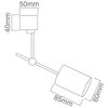 Spot LAMPA sufitowa Stick Bianco Orlicki Design regulowana OPRAWA metalowy reflektorek tuba biała matowa
