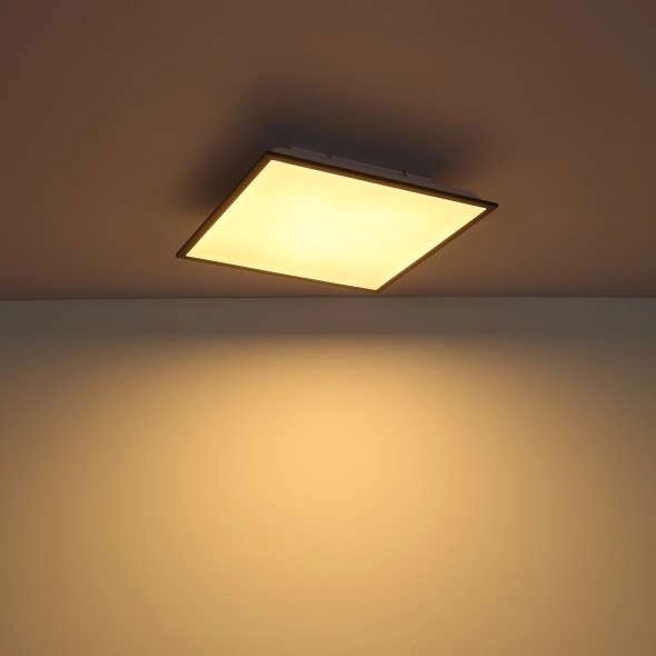 LAMPA sufitowa DORO 416080D2 Globo metalowa OPRAWA kwadratowa LED 24W 3000K plafon biały grafitowy