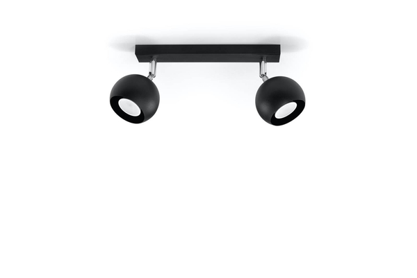 Spot LAMPA sufitowa SL.0444 regulowana OPRAWA listwa kule balls czarne
