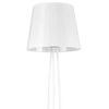 Elegancka lampa podłogowa Irma K-4074 biała srebrna