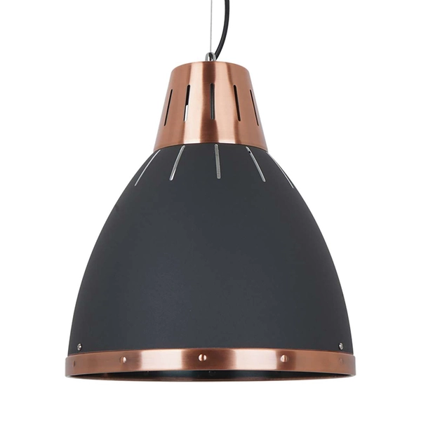 Lampa wisząca MERTON MD-HN8209 BK+RC metalowa industrialna loft grafitowy