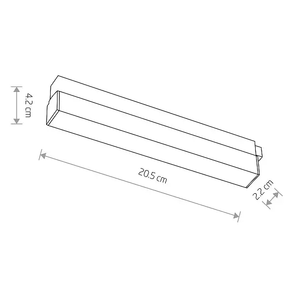 Lampa szynowa 1-obwodowa niskonapięciowa 11639 LED  9W 4000K biała