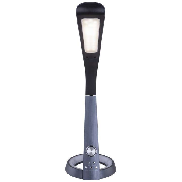 Stojąca LAMPKA biurkowa MITTI 58376B Globo elastyczna LAMPA regulowana LED 8W 3000K - 6300K z portem USB czarna
