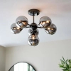 Sufitowa lampa do salonu Oscar 101147 loftowa czarny przydymiony