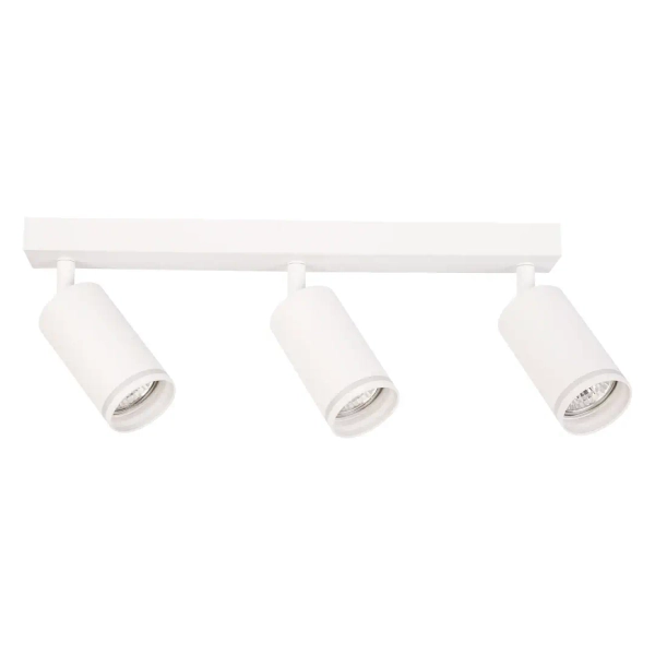 Trójpunktowa lampa przysufitowa Pipe Ring Spot ML2072 na belce biały