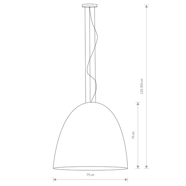 Nowoczesna lampa wisząca Egg 10325 Nowodvorski do przedpokoju biała 