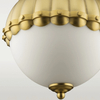 Dekoracyjna lampa wisząca Pralines P01220BR Cosmolight kula mosiądz